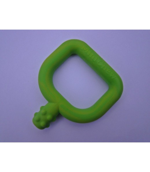 gryzak logopedyczny zielony z wypustkami mini chew