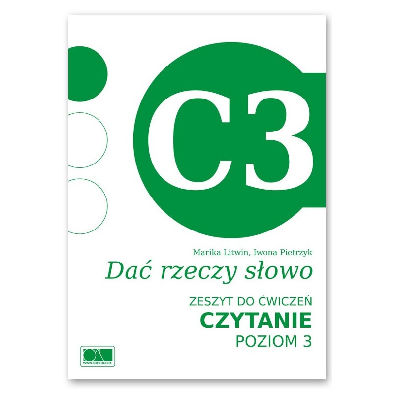 Dać rzeczy słowo. Czytanie - poziom 3