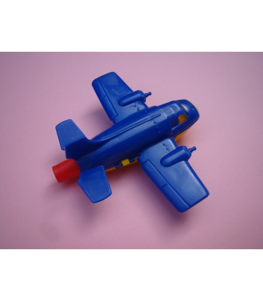 gwizdek logopedyczny od Talk Tools w kształcie samolotu niebieski